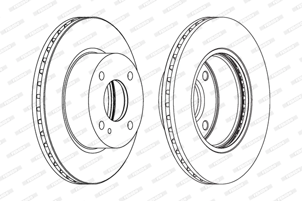 Disque de frein FERODO DDF1740