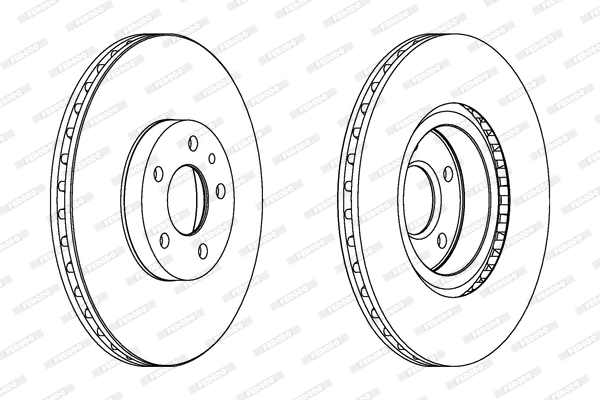 Disque de frein FERODO DDF156C