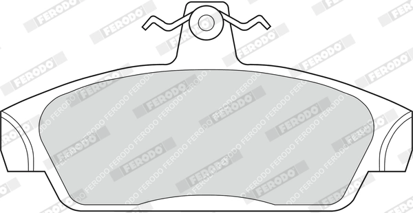 Kit de plaquettes de frein, frein à disque FERODO FDB603
