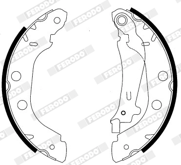 Jeu de mâchoires de frein FERODO FSB577