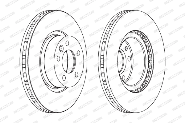 Disque de frein FERODO DDF1254C-1