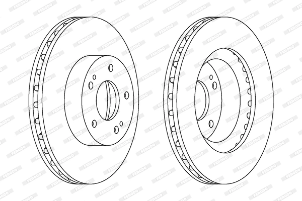 Disque de frein FERODO DDF1659C