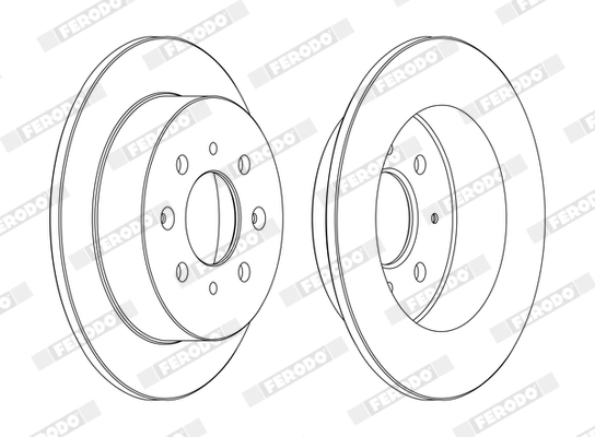 Disque de frein FERODO DDF1358C