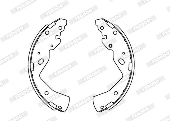 Jeu de mâchoires de frein FERODO FSB4079