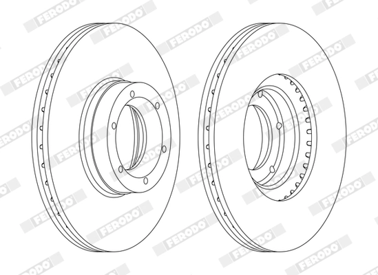 Disque de frein FERODO DDF1067C