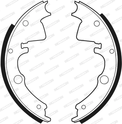 Jeu de mâchoires de frein FERODO FSB378