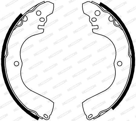 Jeu de mâchoires de frein FERODO FSB638