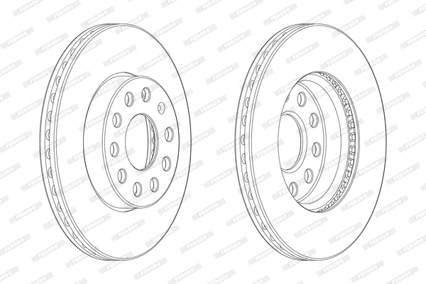 Disque de frein FERODO DDF2400C-1