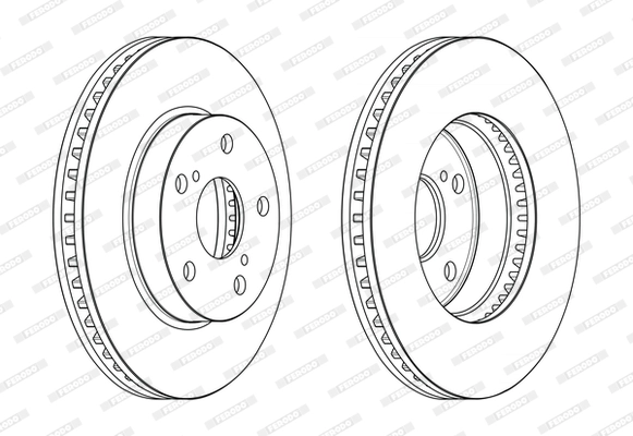 Disque de frein FERODO DDF2634C