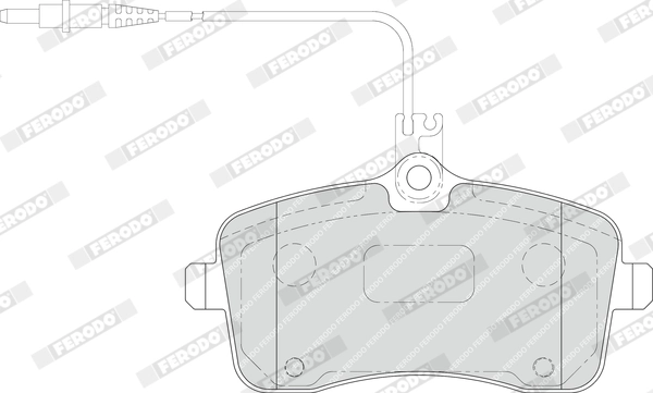 Kit de plaquettes de frein, frein à disque FERODO FDB1725