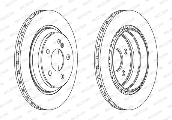 Disque de frein FERODO DDF1457C