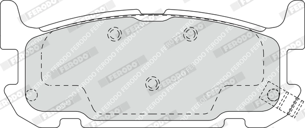 Kit de plaquettes de frein, frein à disque FERODO FDB1755