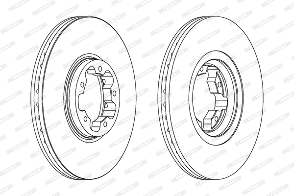Disque de frein FERODO DDF1113