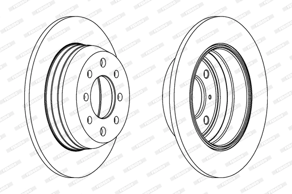 Disque de frein FERODO DDF002