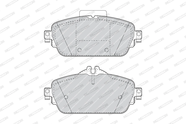 Kit de plaquettes de frein, frein à disque FERODO FDB4870