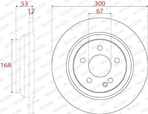 Disque de frein FERODO DDF2764C