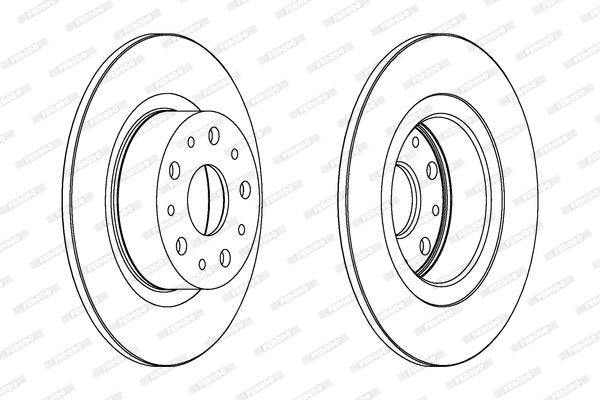 Disque de frein FERODO DDF805