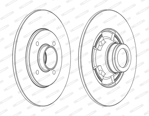 Disque de frein FERODO DDF752C
