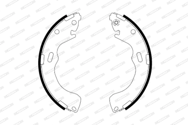 Jeu de mâchoires de frein FERODO FSB587