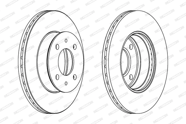 Disque de frein FERODO DDF1632C