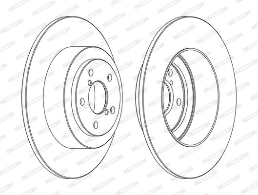 Disque de frein FERODO DDF1647C