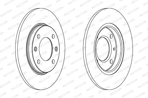 Disque de frein FERODO DDF244