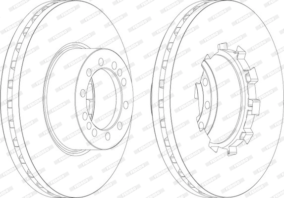 Disque de frein FERODO FCR283A
