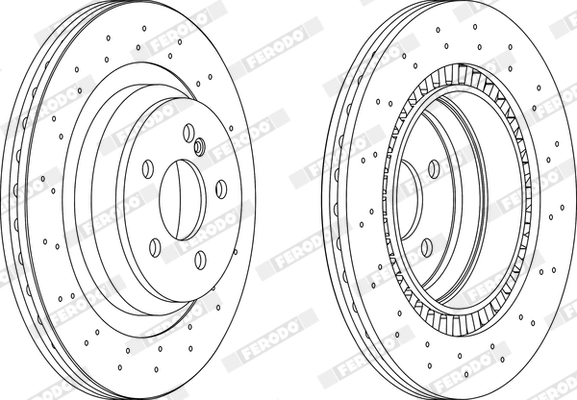Disque de frein FERODO DDF1669C-1