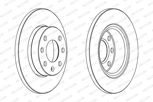 Disque de frein FERODO DDF1129