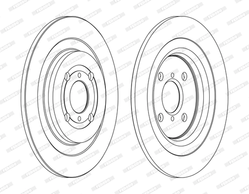 Disque de frein FERODO DDF1588C