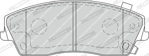Kit de plaquettes de frein, frein à disque FERODO FDB1954