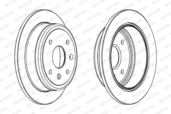 Disque de frein FERODO DDF1606