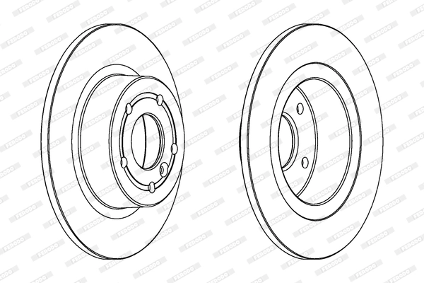 Disque de frein FERODO DDF874C