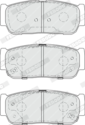 Kit de plaquettes de frein, frein à disque FERODO FDB4000