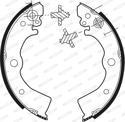 Jeu de mâchoires de frein FERODO FSB412