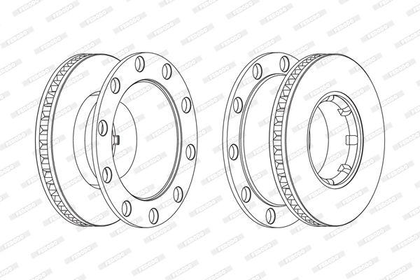 Disque de frein FERODO FCR243A