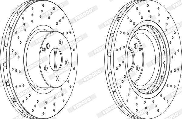 Disque de frein FERODO DDF1248C-1