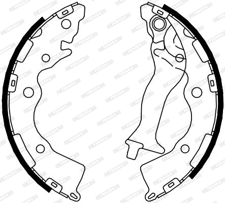 Jeu de mâchoires de frein FERODO FSB4086