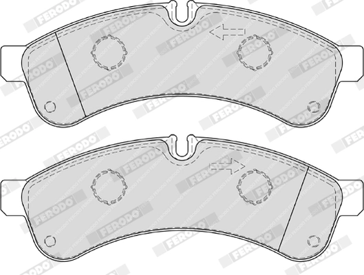 Kit de plaquettes de frein, frein à disque FERODO FVR4039