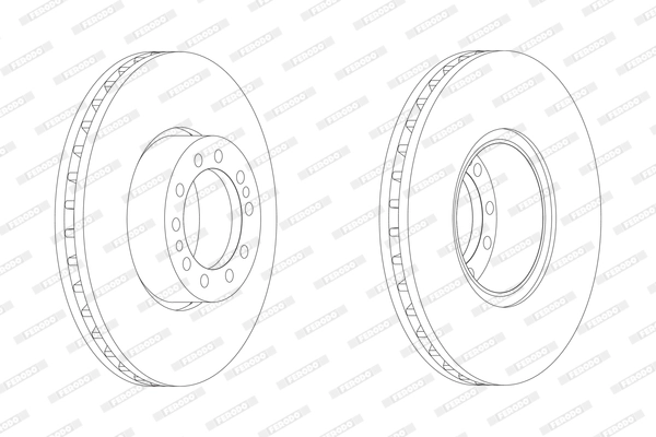 Disque de frein FERODO FCR244A