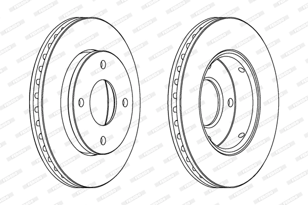 Disque de frein FERODO DDF1621