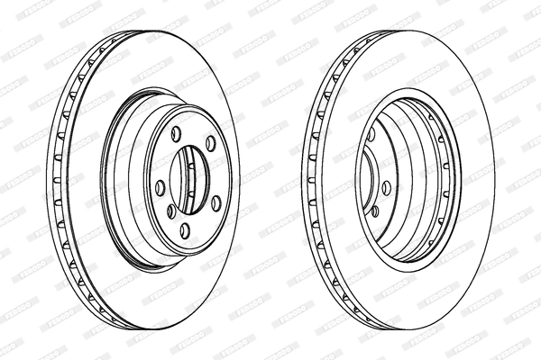 Disque de frein FERODO DDF1245C-1