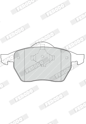Kit de plaquettes de frein, frein à disque FERODO FDB1167