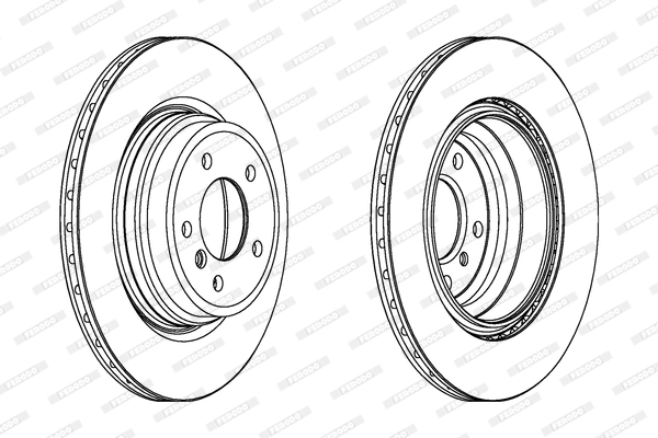 Disque de frein FERODO DDF1550C-1