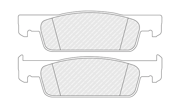Kit de plaquettes de frein, frein à disque FERODO FDB5558