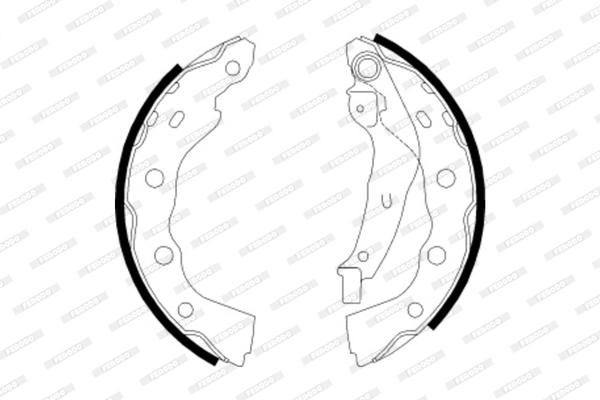 Jeu de mâchoires de frein FERODO FSB616