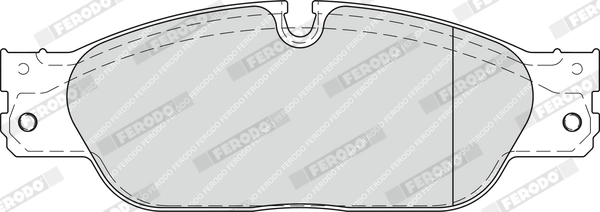 Kit de plaquettes de frein, frein à disque FERODO FDB1711