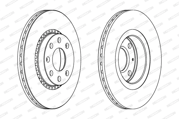 Disque de frein FERODO DDF328C