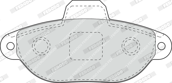 Kit de plaquettes de frein, frein à disque FERODO FDB1630