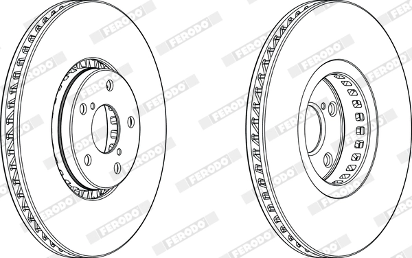 Disque de frein FERODO DDF1957LC-1